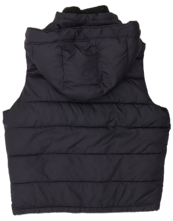 Męska wyściełana kamizelka z kapturem i kapturem Abercrombie & Fitch UK 42 XL, granatowa, poliester
