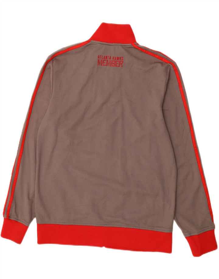 ADIDAS Mens Graphic Tracksuit Top Jacket Small Grey Colourblock Cotton Vintage Adidas and Second-Hand Adidas from Messina Hembry 