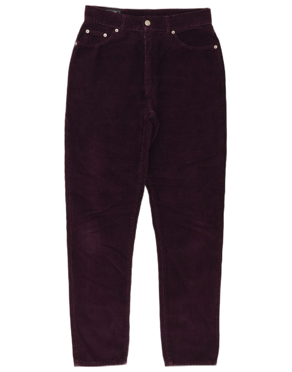 Damskie sztruksowe spodnie z wysokim stanem Mash IT 46 Large W28 L29 Fioletowe