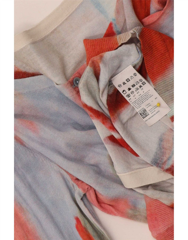 Sweter damski Hugo Boss z abstrakcyjnym wzorem, UK 10, mały, wielokolorowy