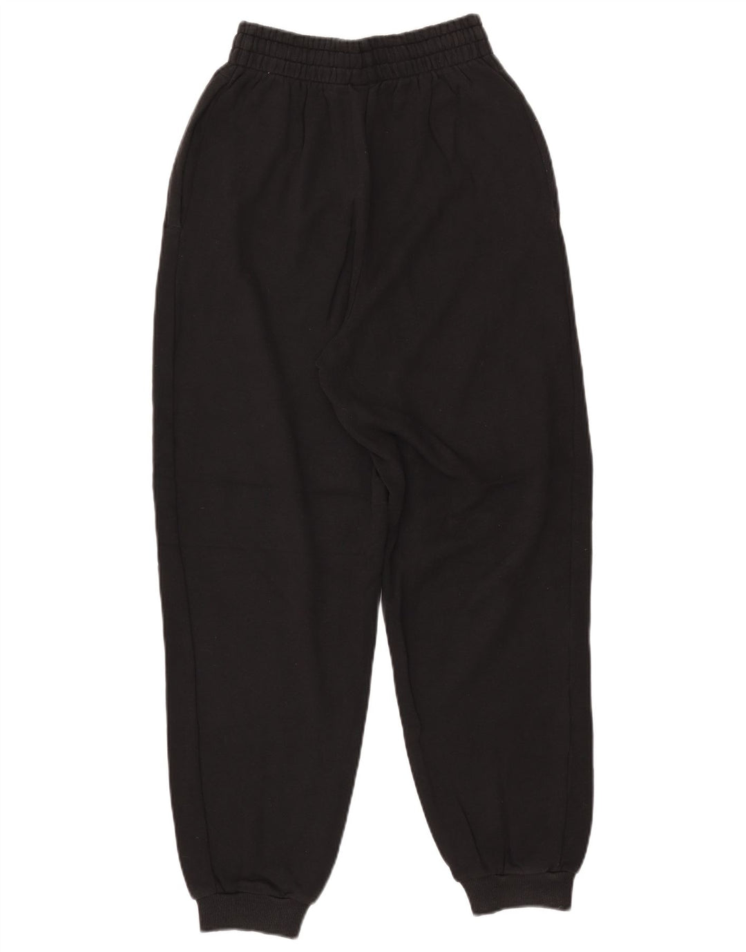 Damskie spodnie dresowe ADIDAS z grafiką Joggers UK 4/6 XS, czarna bawełna