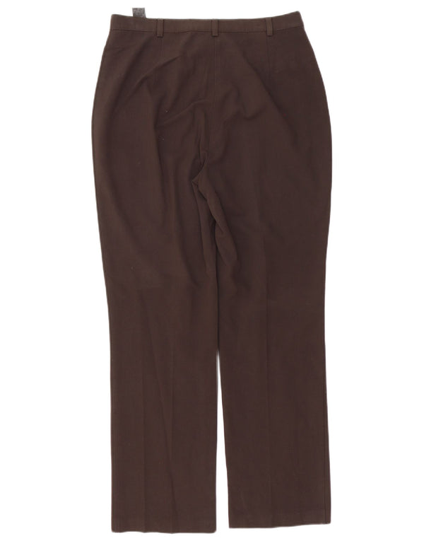 Marks & Spencer Damskie proste spodnie codzienne UK 14 Medium W30 L30 Brązowe