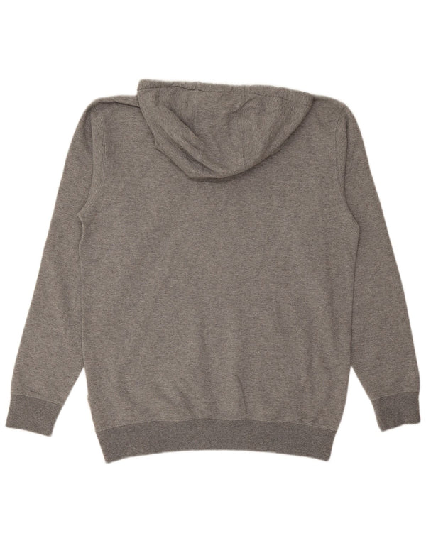 Męski sweter z kapturem VANS z grafiką, średnioszary, bawełniany w cętki