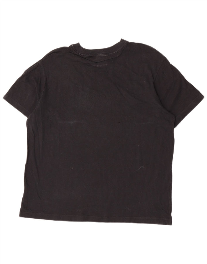 Męski T-shirt z grafiką Nike, średni czarny, bawełniany