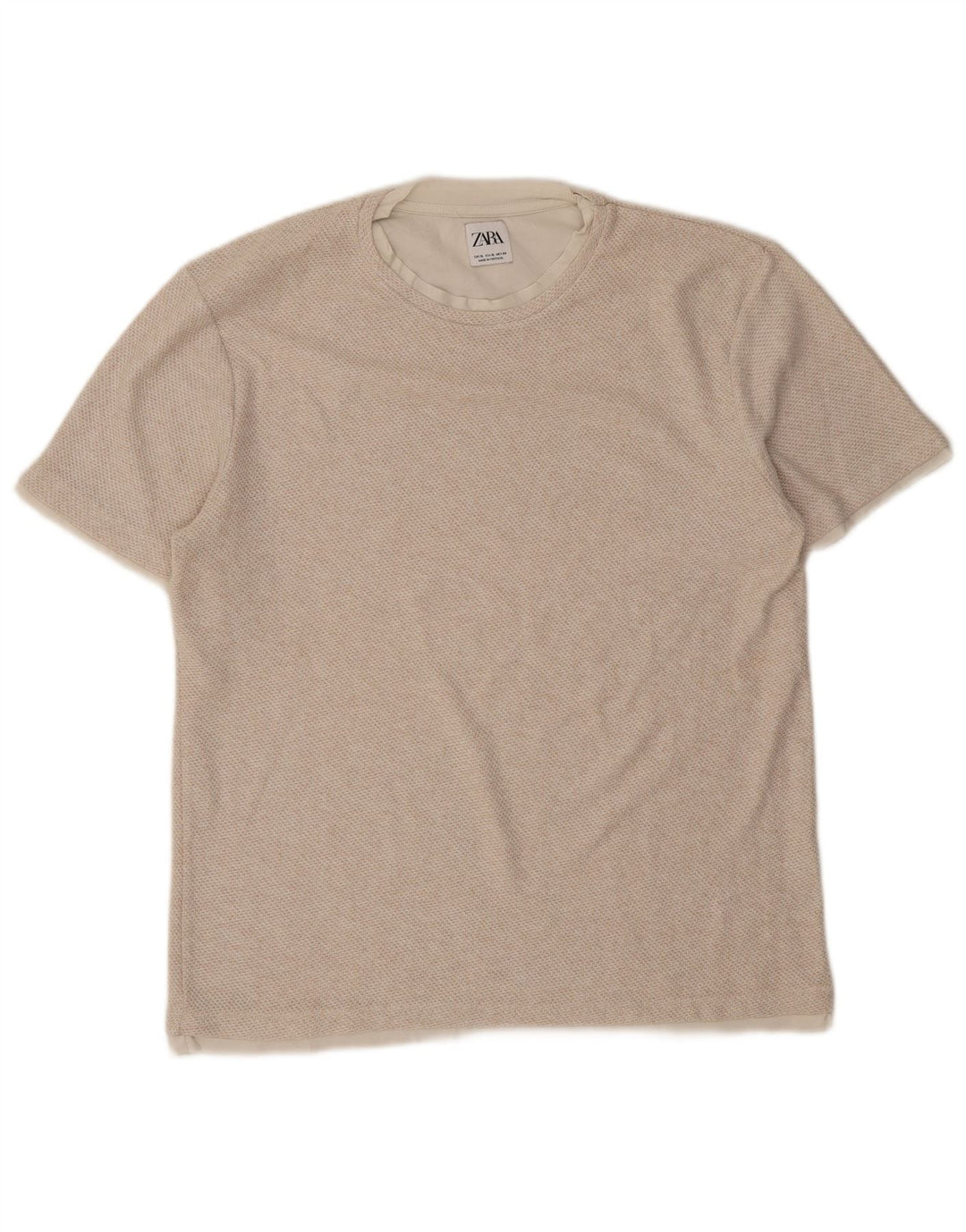 T-shirt męski Zara Top XL beżowy