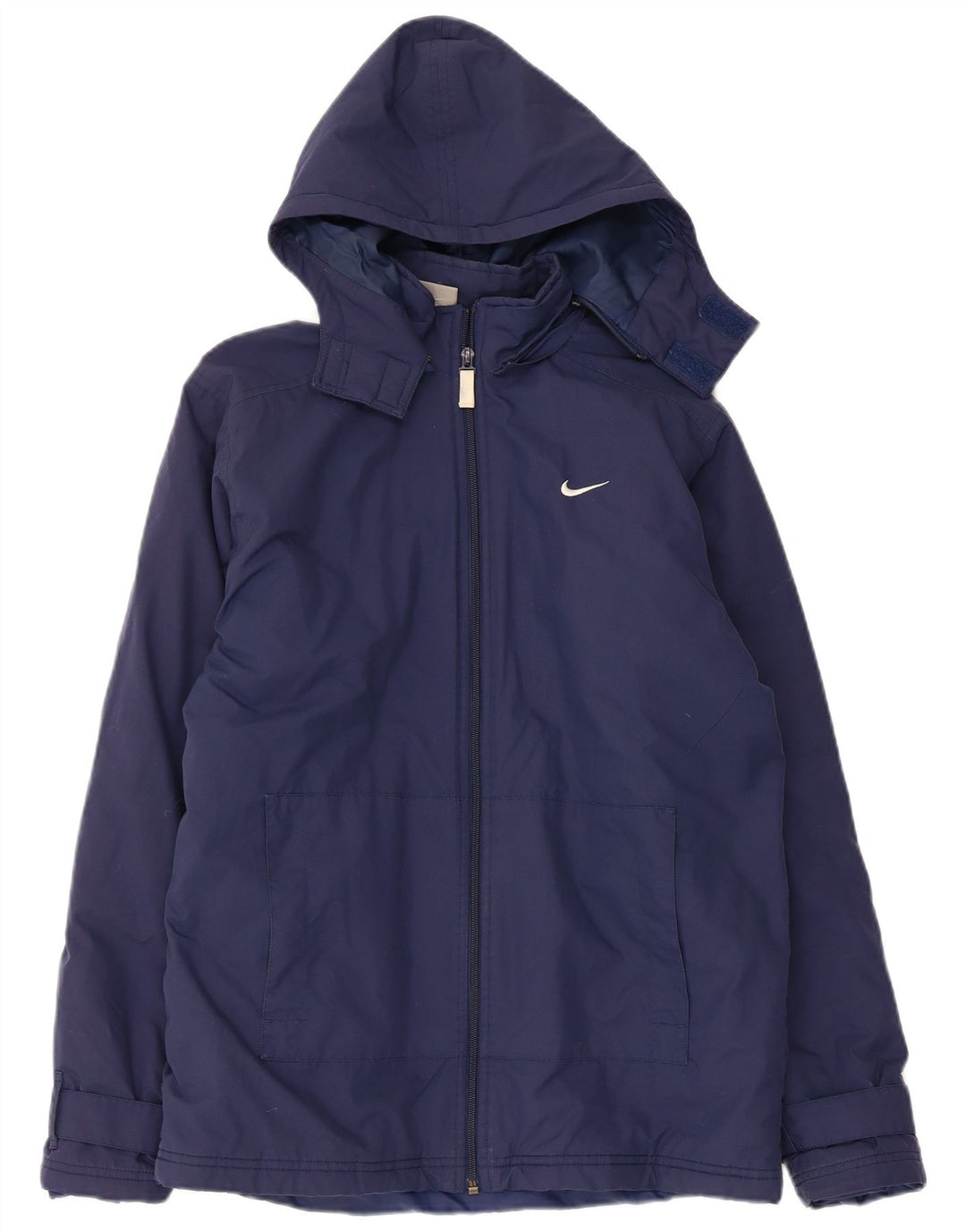 Chłopięca kurtka wiatrówka z kapturem Nike 13-14 lat XL, granatowa, poliestrowa
