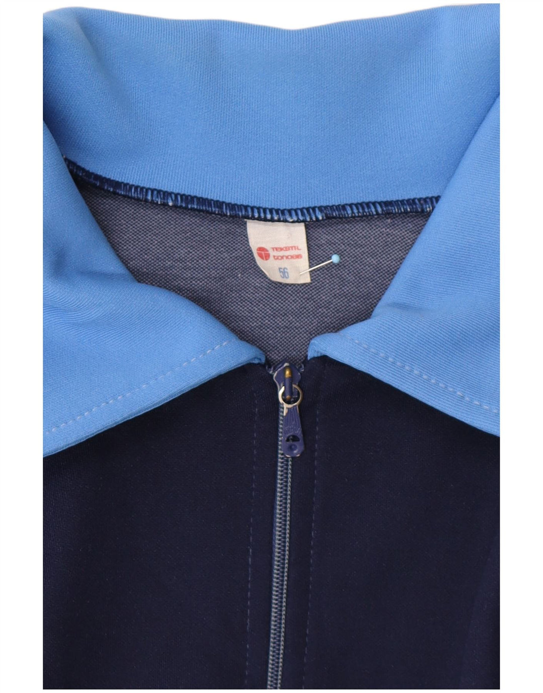 Męska kurtka dresowa VINTAGE EU 56 XL w kolorze niebieskim, retro