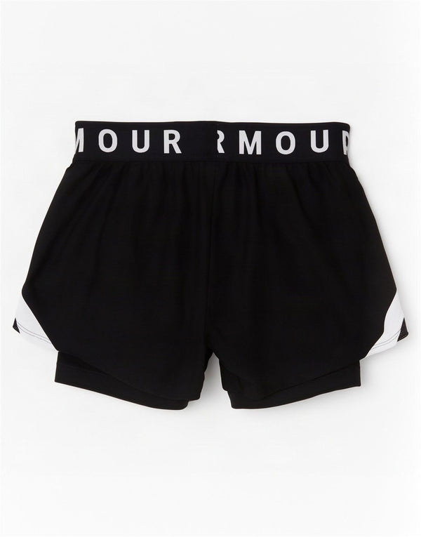 Damskie spodenki sportowe Under Armour Graphic UK 8, małe, czarne, z blokami kolorów