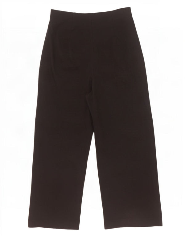 Zara Womens High Waist Wide Leg Casual Trousers Medium W28 L27 Black