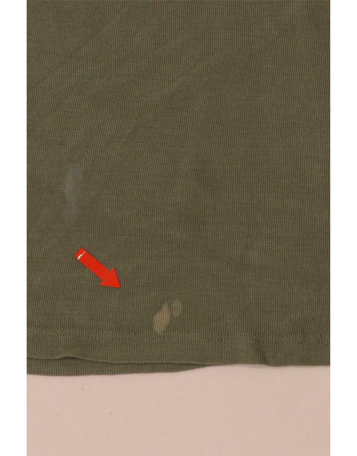 Damski top z długim rękawem Zara UK 12, średni khaki