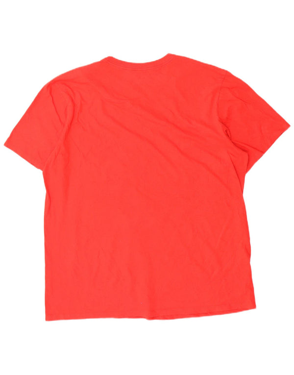 Męski T-shirt Nike Athletic Cut Graphic Top XL, czerwony, bawełniany