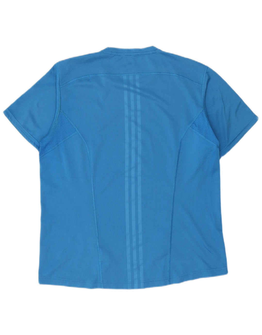 Adidas Męski T-shirt Top Duży Niebieski Poliester