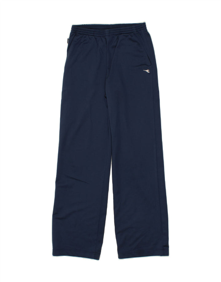 DIADORA Boys Tracksuit Trousers 12-13 Years Navy Blue Polyester Vintage Diadora and Second-Hand Diadora from Messina Hembry 