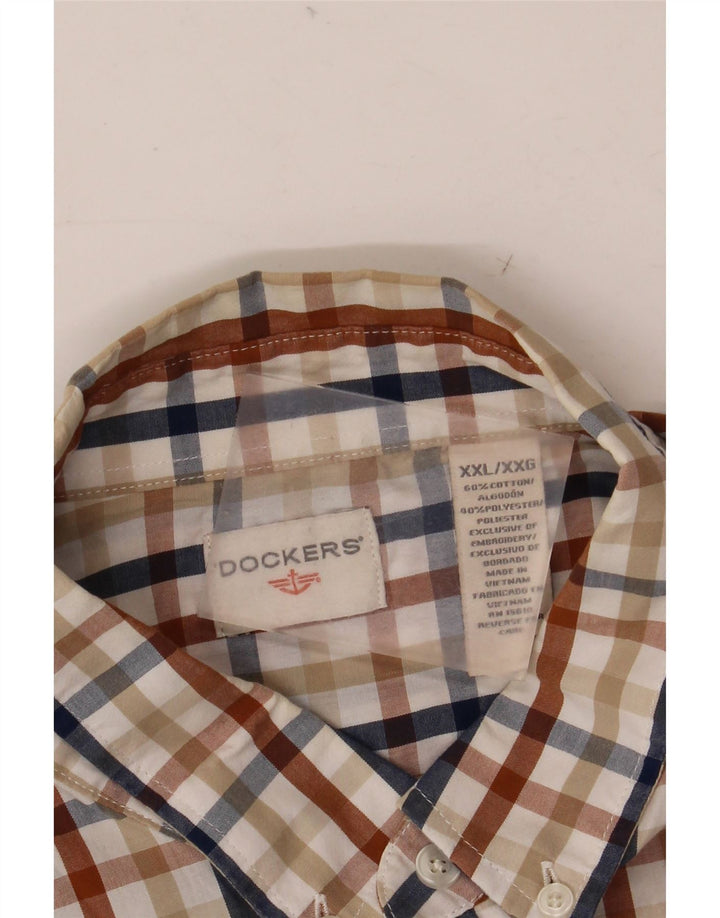 Koszula męska Dockers 2XL, wielobarwna, bawełniana krata