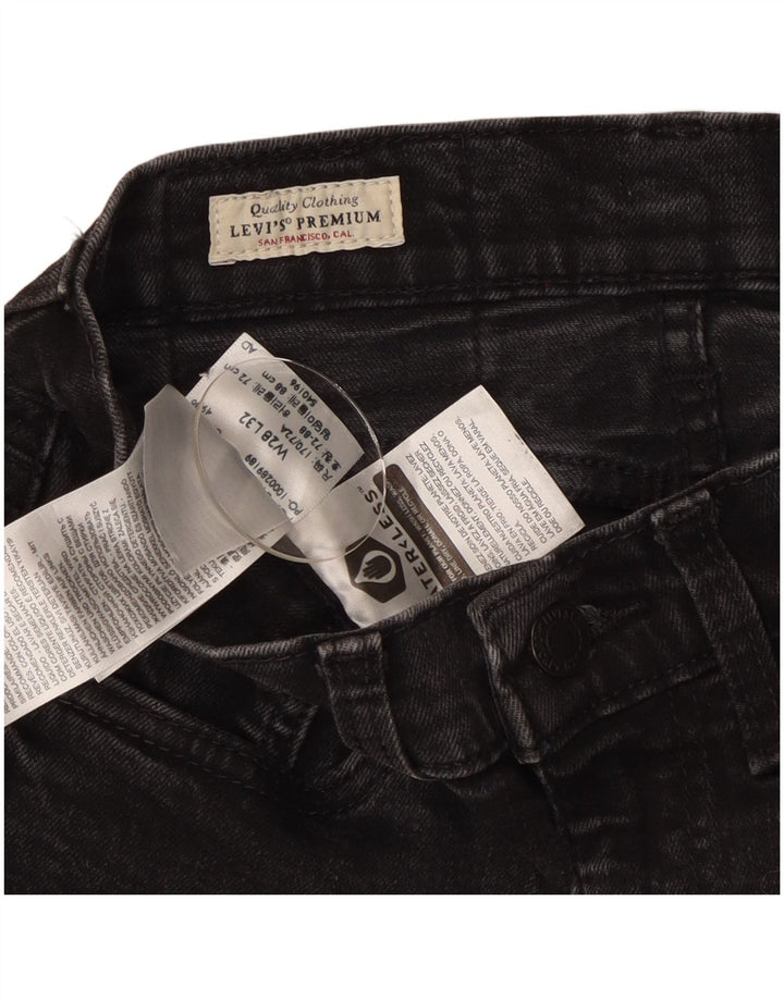 Damskie jeansy skinny Levi's W28 L29 Czarna bawełna