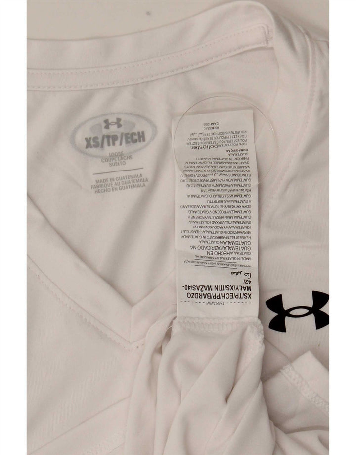 Koszulka męska Under Armour Top XS, biały poliester