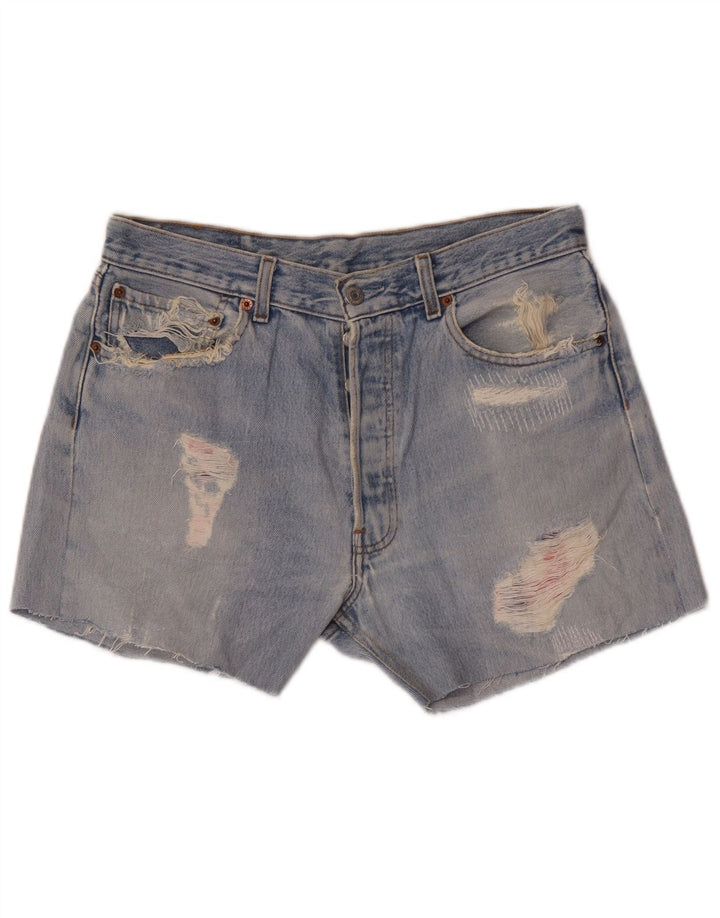 Damskie spodenki jeansowe Levi's 501 w trudnej sytuacji W33 Średni niebieski