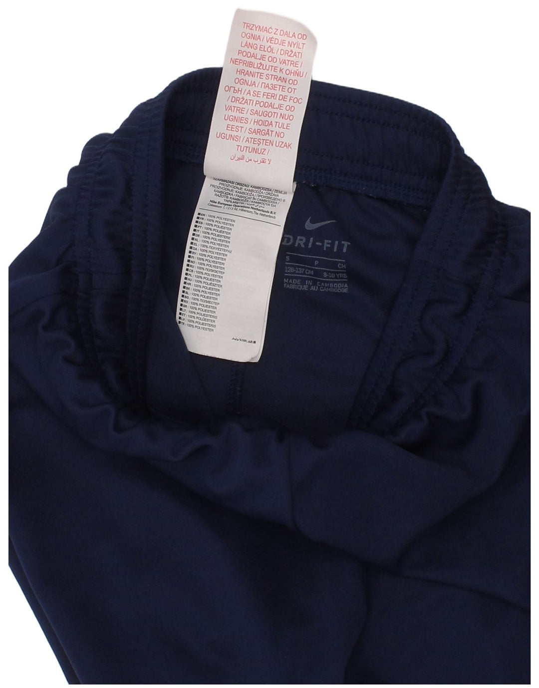 Chłopięce spodenki sportowe Nike 8-9 lat, małe, granatowe, poliestrowe