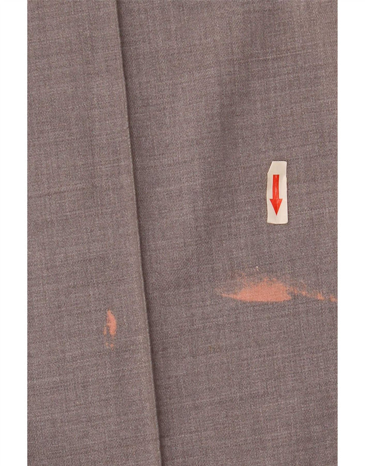 Damskie zwężane spodnie chino Zara, średnie W28 L26, szary poliester