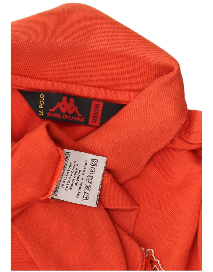 Męska koszulka polo Kappa, średnia, pomarańczowa, bawełniana