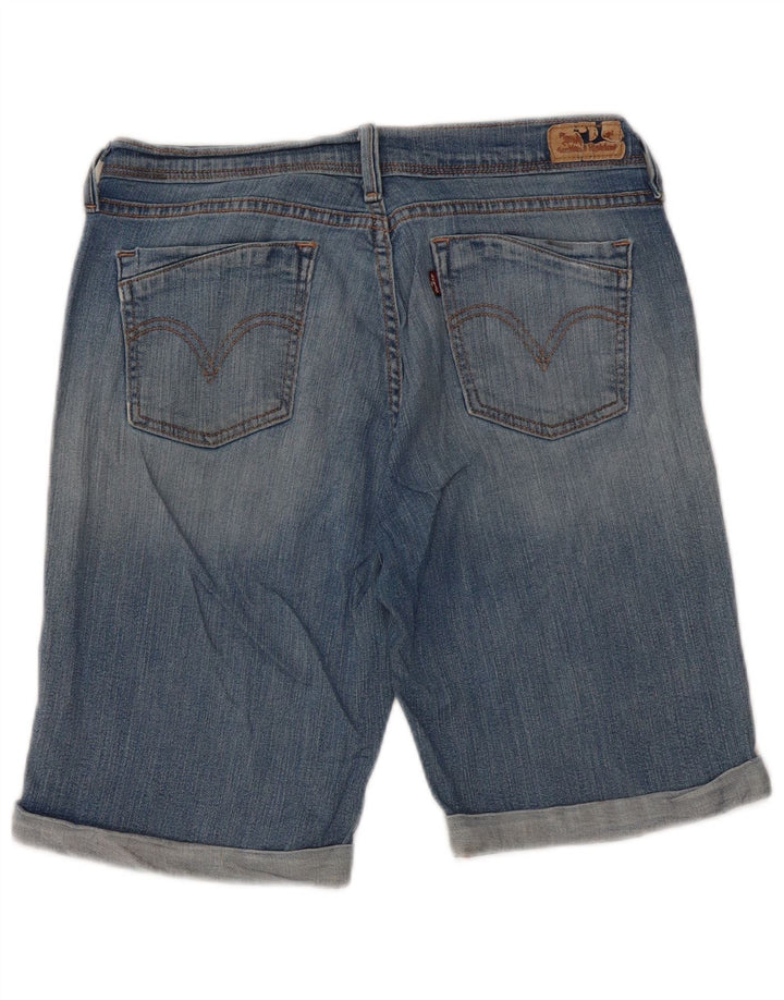 Damskie spodenki jeansowe LEVI'S ze średnim stanem US 10 Medium W30, niebieska bawełna