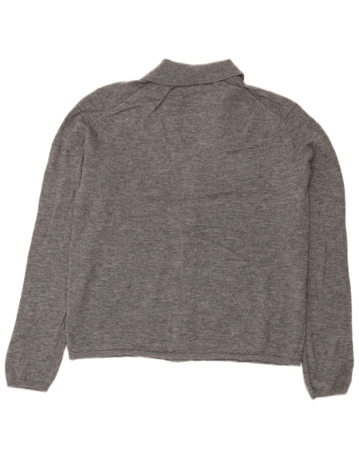 Sweter damski Zara Cardigan UK 18 XL Szara wełna