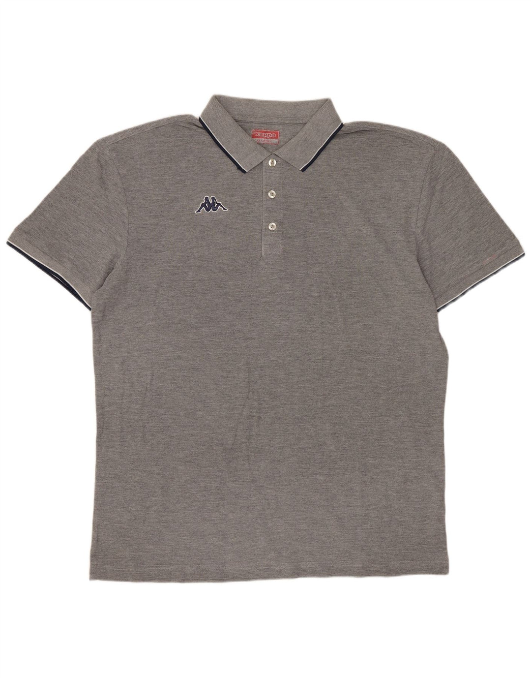 Męska koszulka polo Kappa XL, szara bawełna