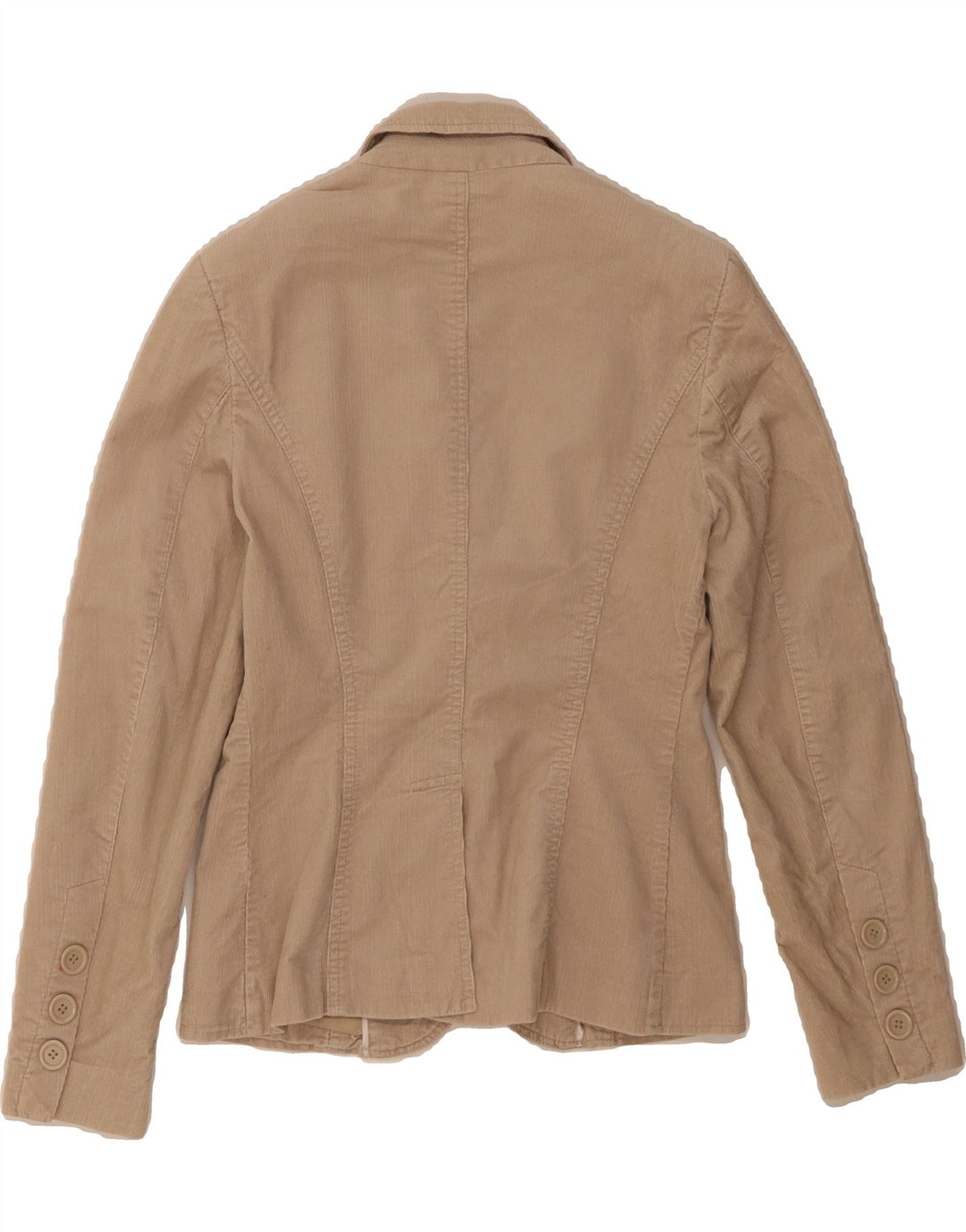 MARKS & SPENCER Womens 2 Button Corduroy Blazer Jacket UK 8 Small  Beige Vintage Marks & Spencer and Second-Hand Marks & Spencer from Messina Hembry 