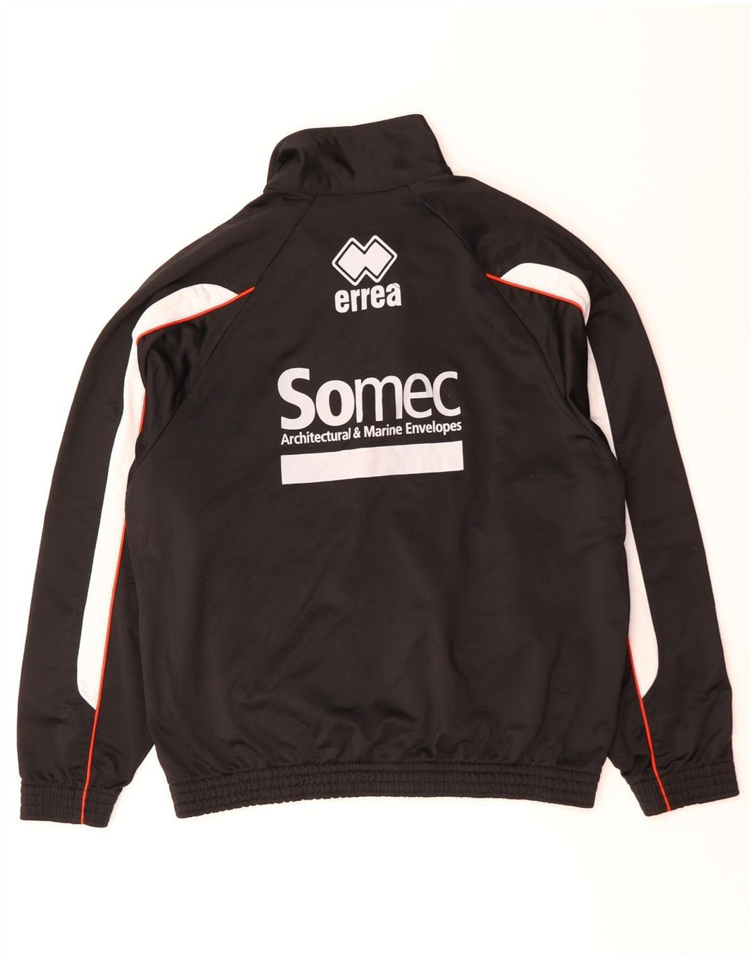 Męska kurtka dresowa ERREA z grafiką, duży, czarny poliester z blokami kolorów