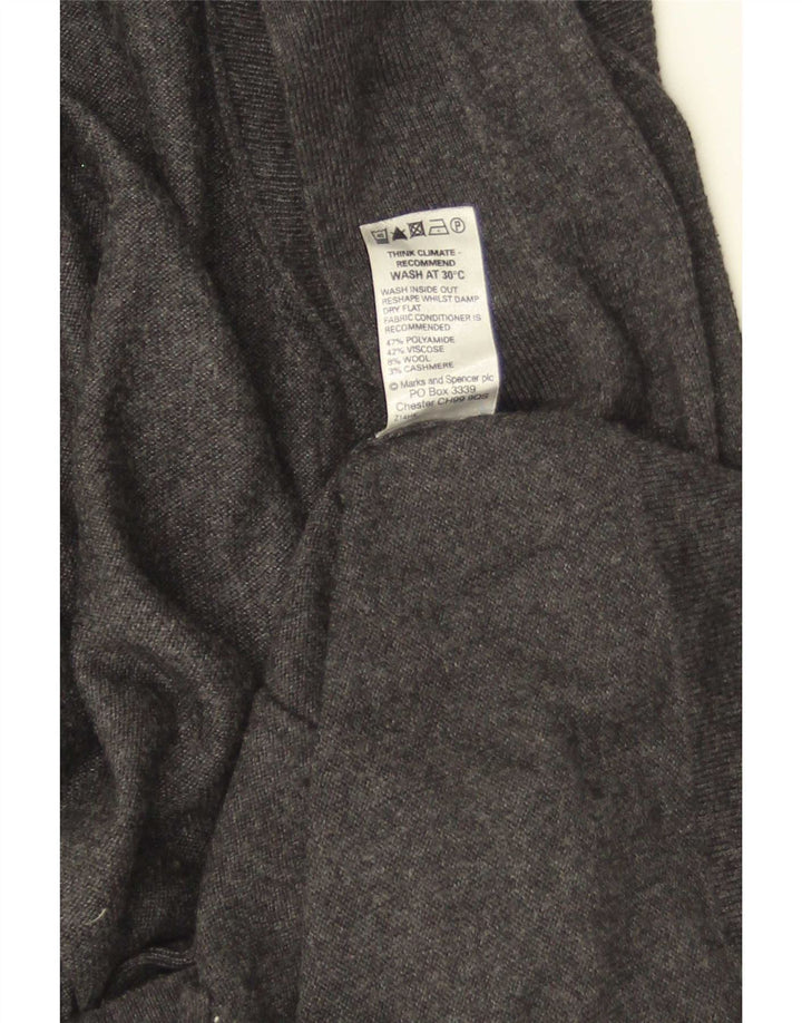 Marks & Spencer Damski sweter bez rękawów, UK 12, średni szary