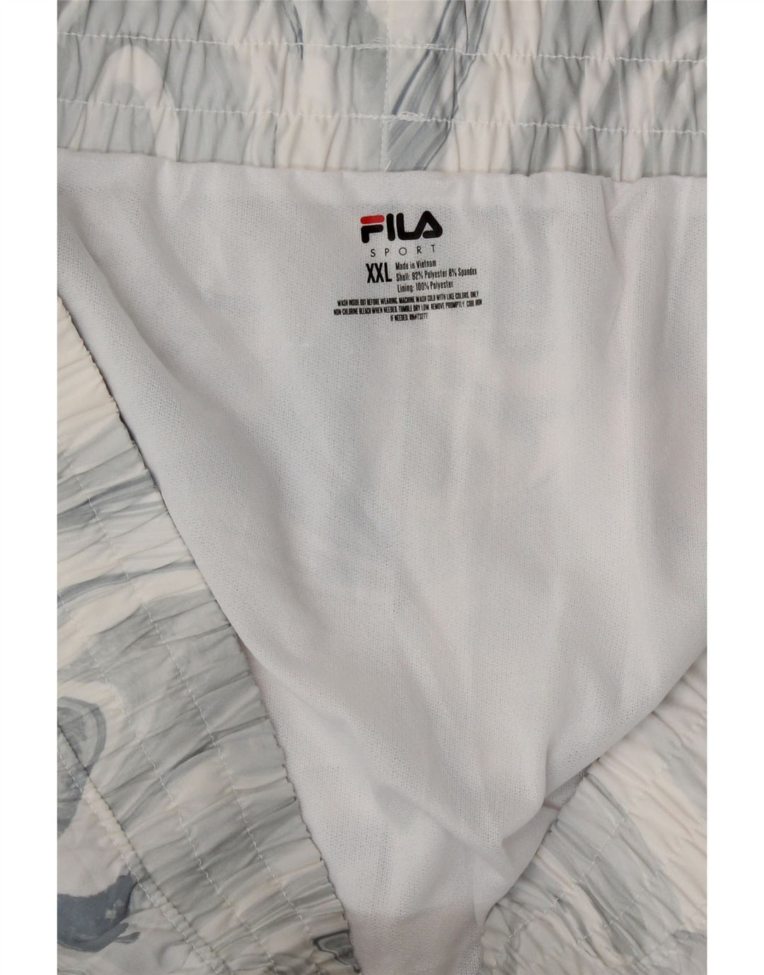 Damskie spodenki sportowe Fila UK 20 2XL Szary poliester Tie Dye