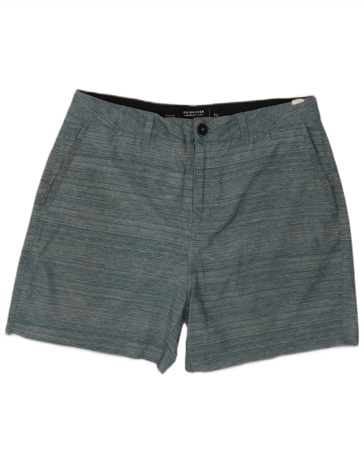 Męskie spodenki chino Quiksilver W33 w średnie zielone paski