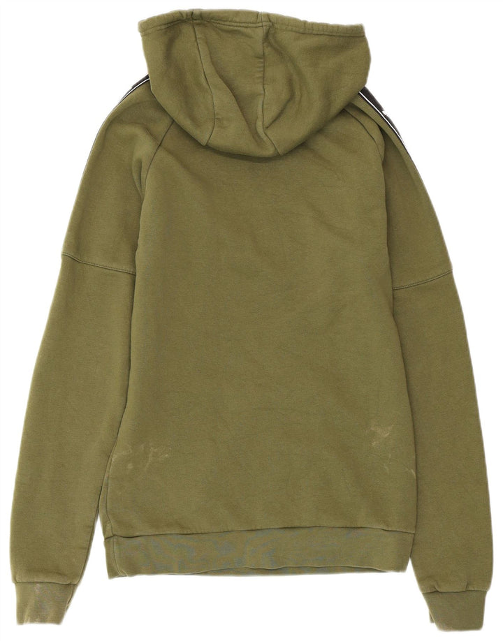 Męska bluza z kapturem ADIDAS z grafiką XS, bawełniana w kolorze khaki