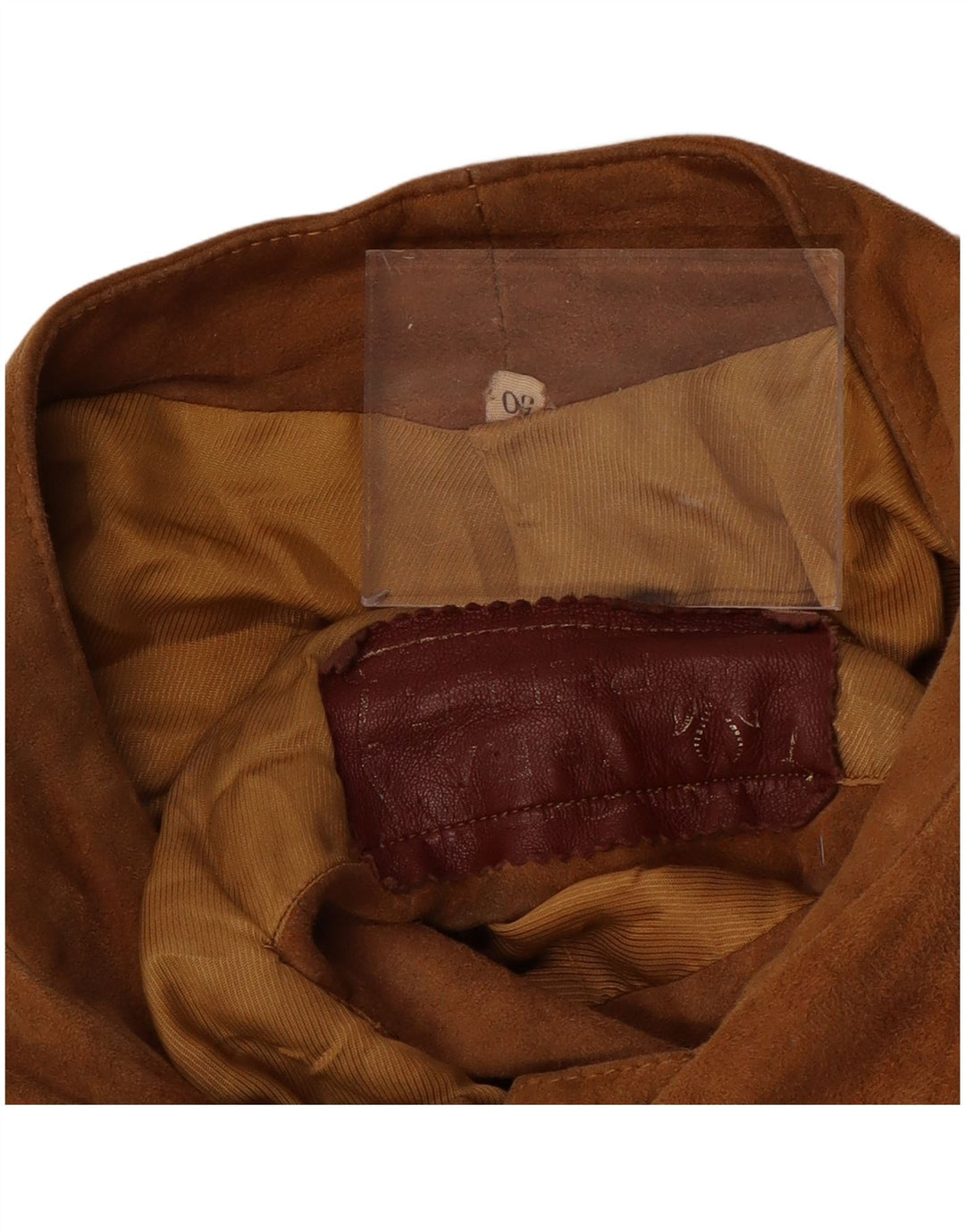 Zamszowa kurtka męska VINTAGE IT 50, duża, brązowa, skórzana