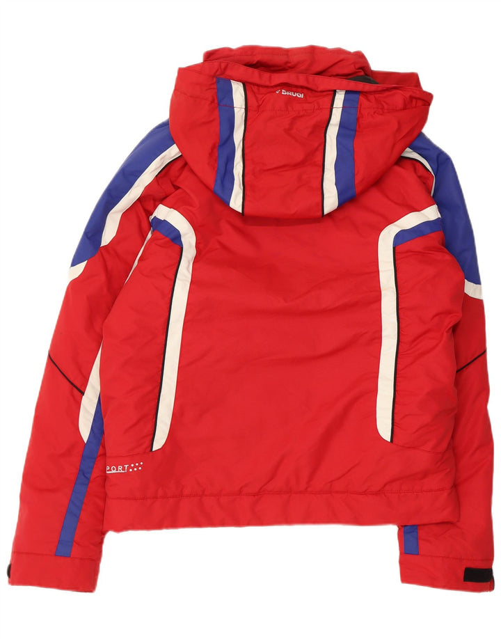 Męska kurtka narciarska z kapturem Brugi UK 36 Small Red Colorblock Poliamid