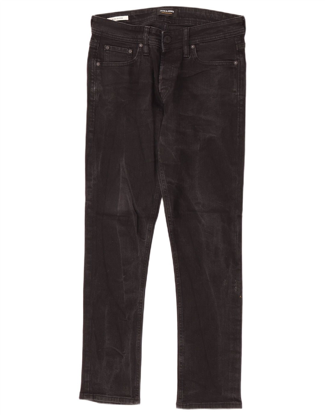 Męskie jeansy Jack & Jones GLENN Slim W30 L30 Czarne bawełniane