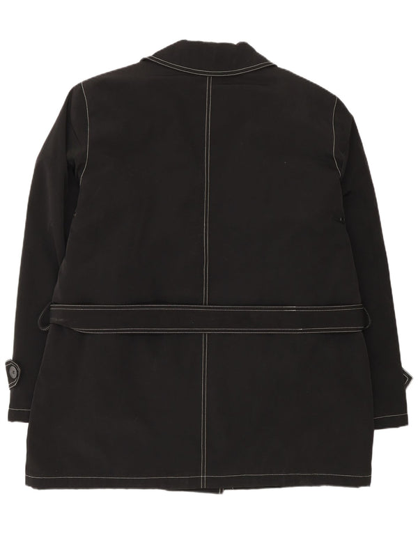 Damski płaszcz Esprit Sherpa Pea UK 18 XL, czarny poliester