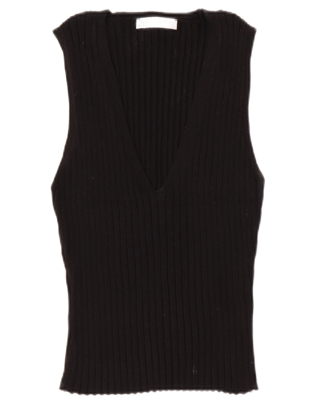 Tank top damski Zara UK 14, duży, czarny
