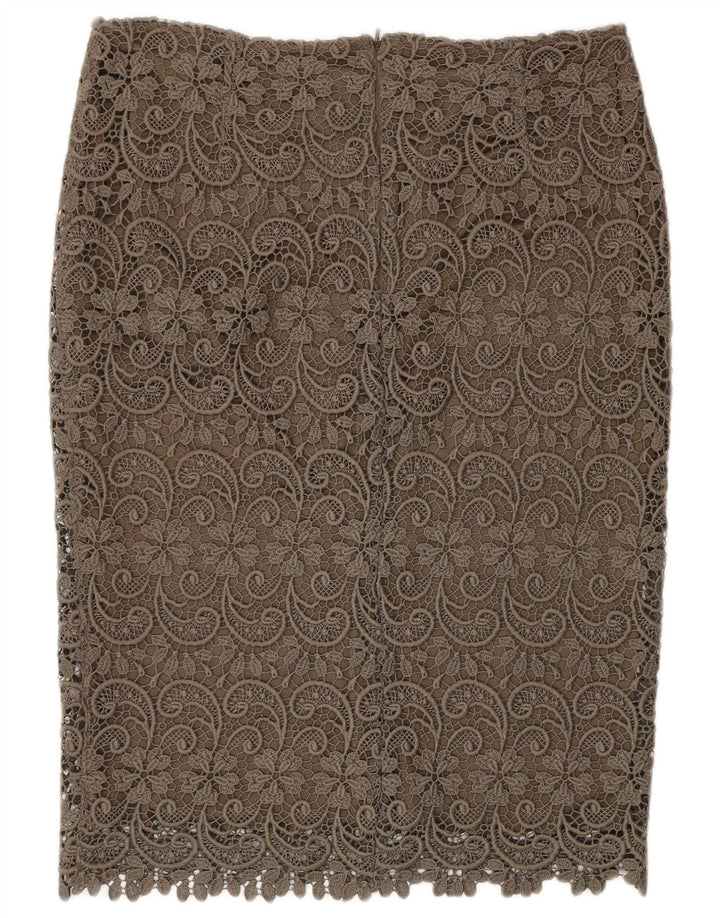 Marks & Spencer Damska prosta spódnica z autografem UK 12 Medium W30 Khaki