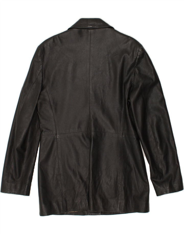 ALLEGRA Womens Leather Jacket IT 48 XL Black Leather Vintage ALLEGRA and Second-Hand ALLEGRA from Messina Hembry 