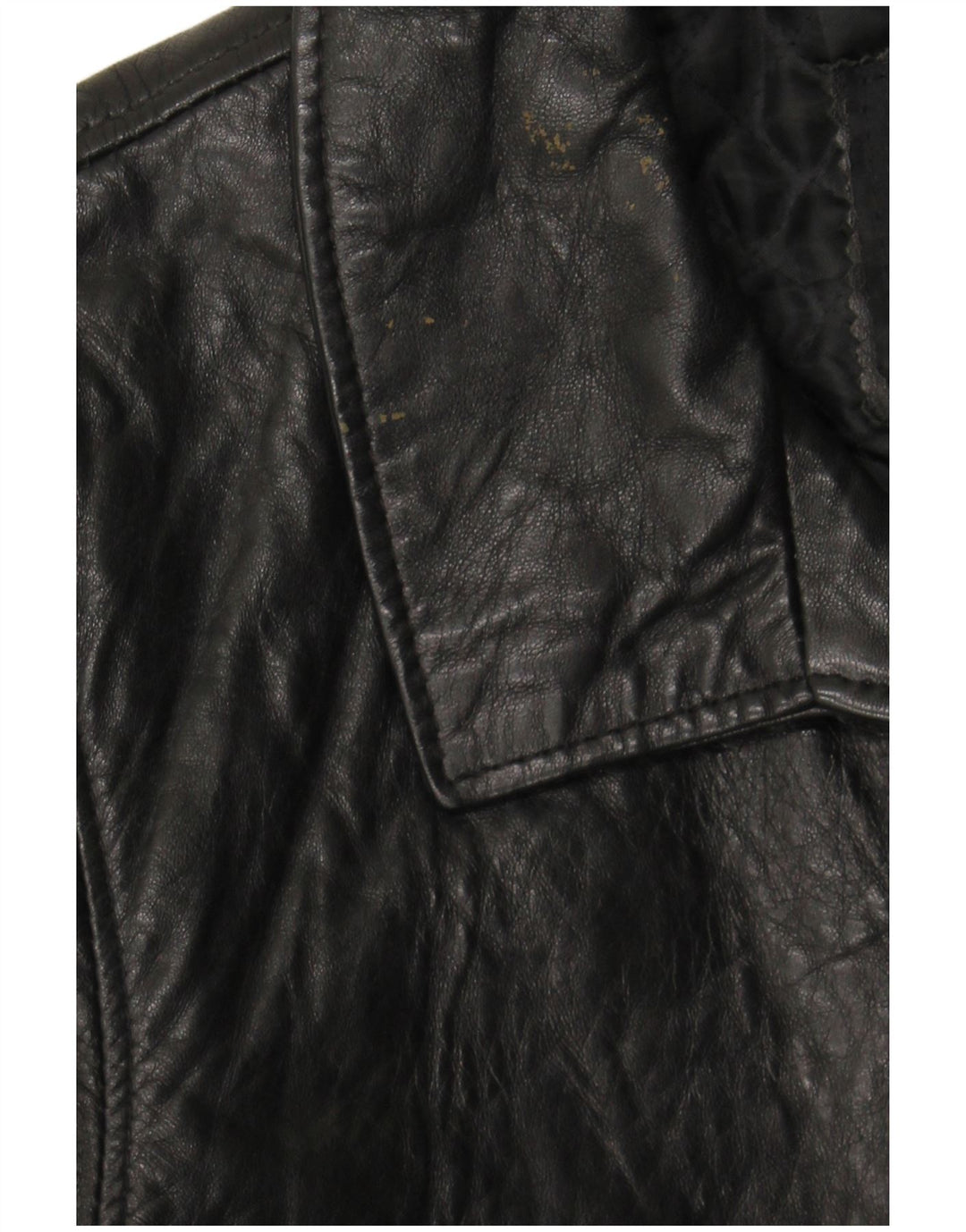 PELLITALIA Womens Oversized Leather Jacket UK 10 Small Black Leather