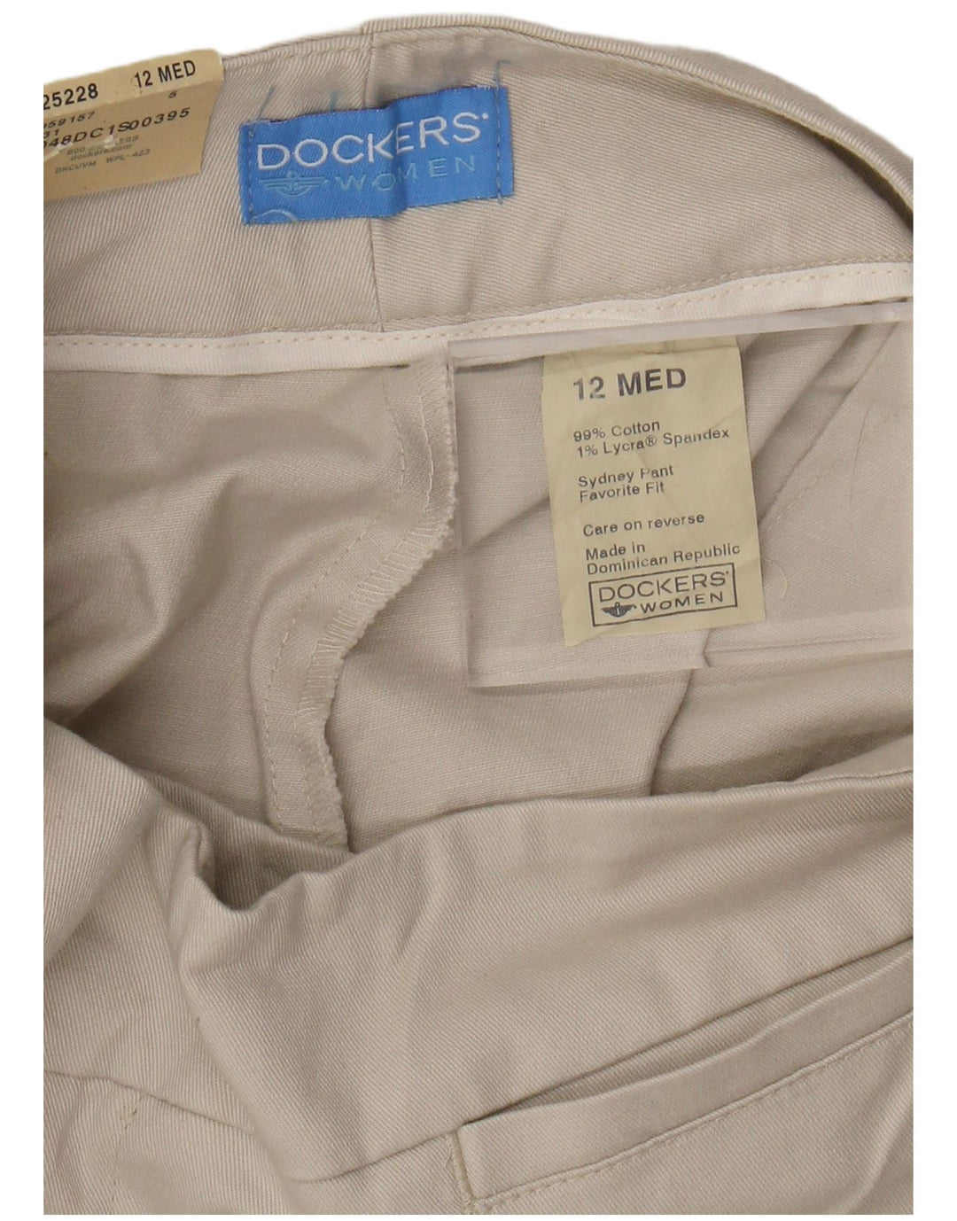 Spodnie damskie DOCKERS Ulubiony krój US 12 Large W30 L31 Beżowy