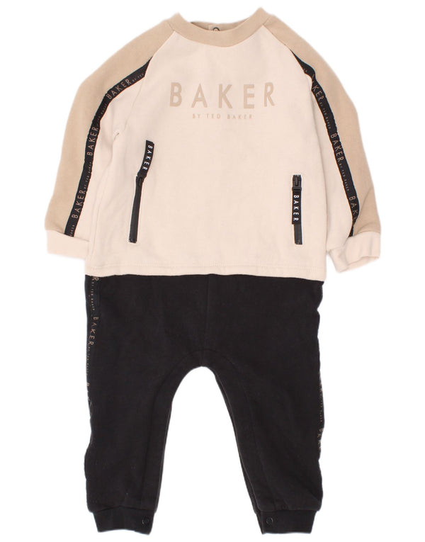 Kombinezon dla chłopców Ted Baker z grafiką 12-18 miesięcy, wielokolorowy, z blokami kolorów