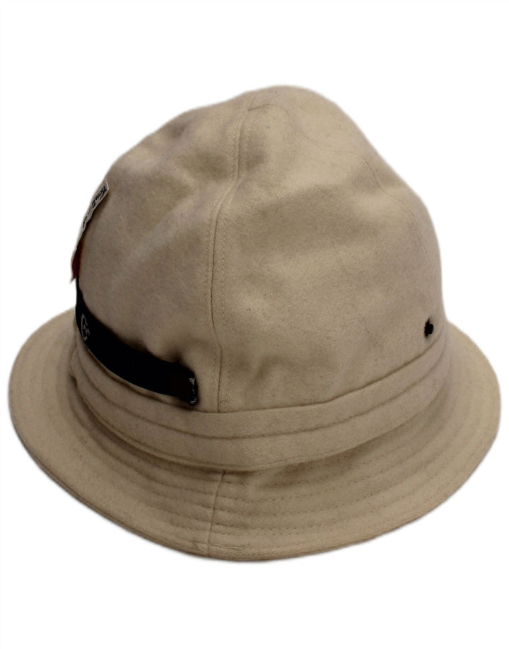 Conte of Florence Męski kapelusz typu Bucket, duży, z wełny w kolorze złamanej bieli