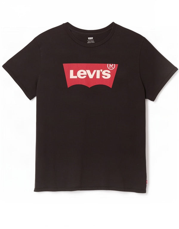 Męska koszulka z grafiką Levi's Top 3XL, czarna bawełna