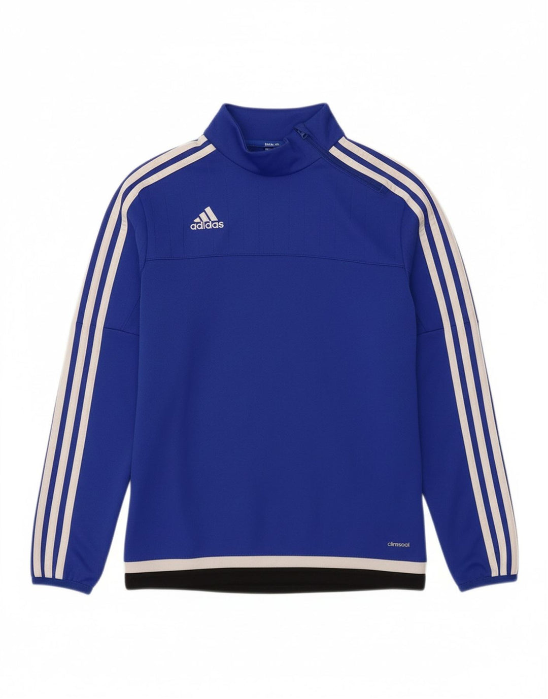 ADIDAS Boys Climacool Zip Neck Pullover Tracksuit Top 11-12 Years Blue