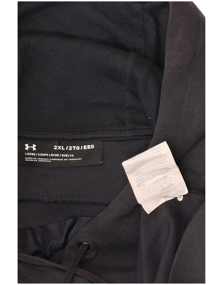 Męski sweter z kapturem Under Armour z grafiką, 2XL, czarny poliester