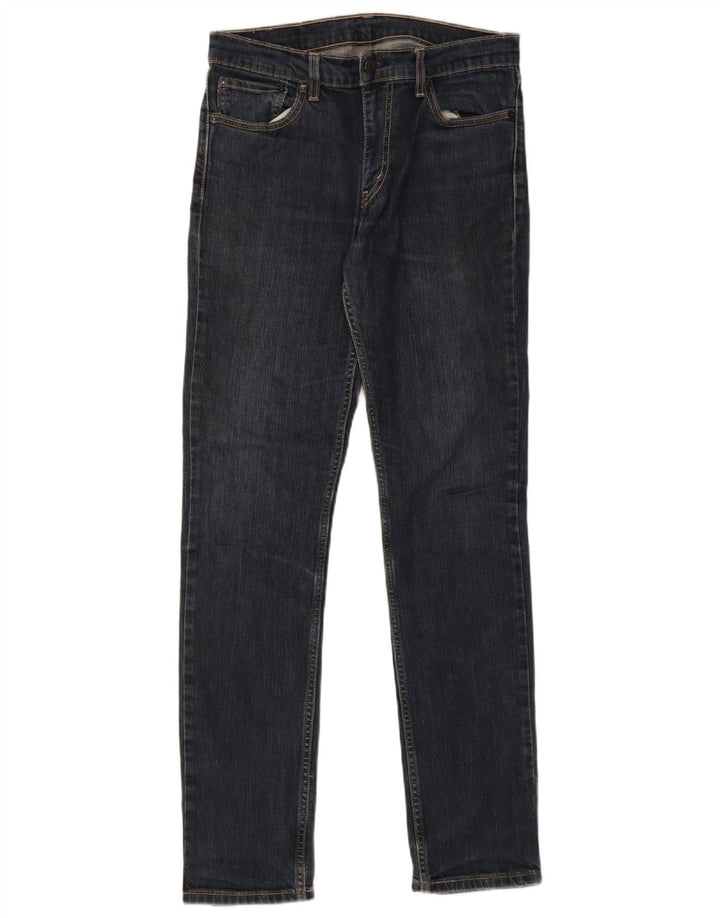 Męskie jeansy Levi's 511 Slim W32 L34 Granatowa bawełna