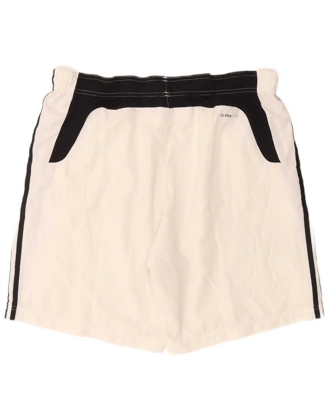 Męskie spodenki kąpielowe Adidas Climacool, duże, białe, poliestrowe bloki kolorów