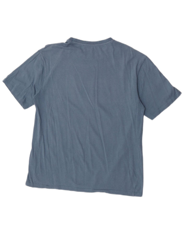 Męski T-shirt z grafiką Wrangler, top XL, niebieska bawełna